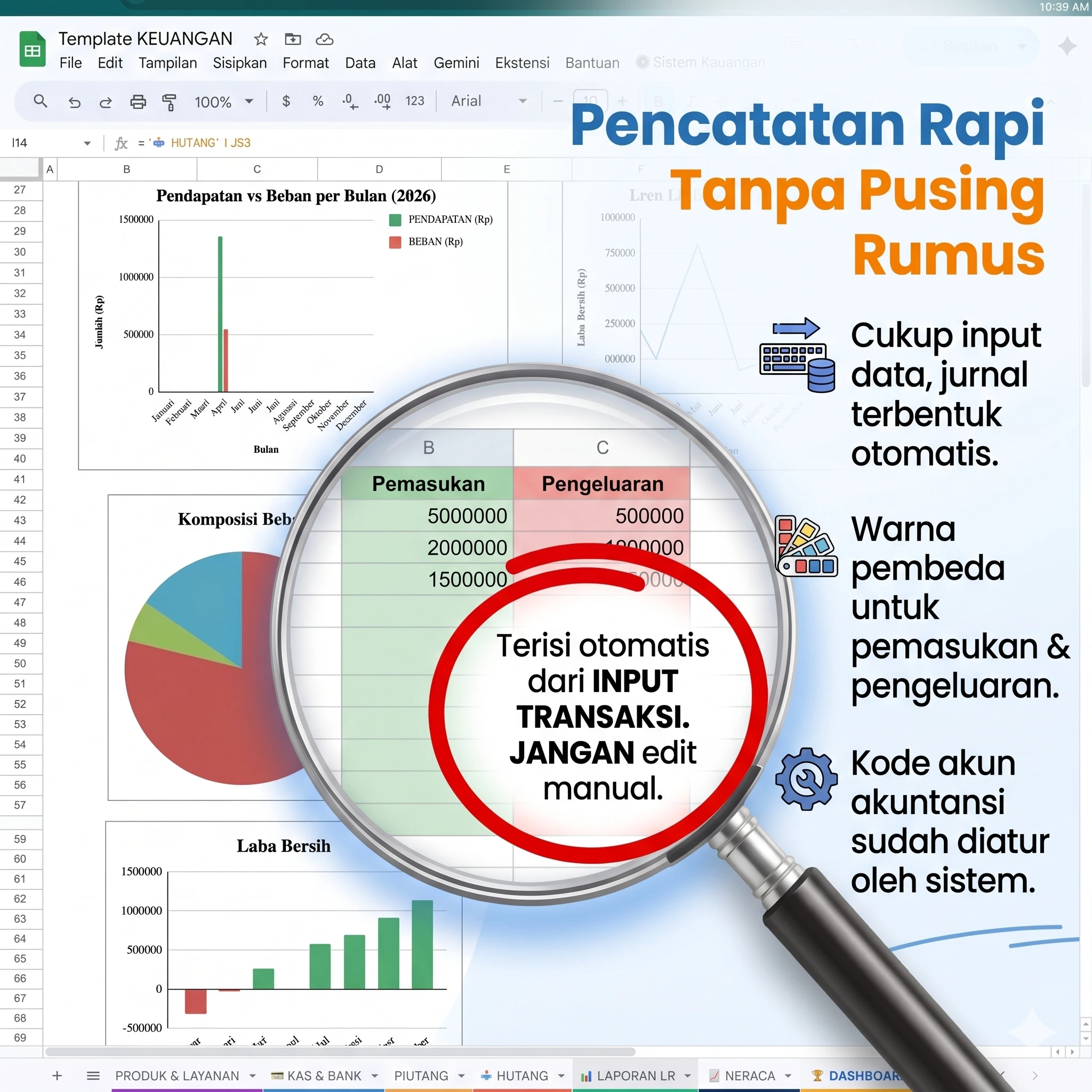 Templat Keuangan Otomatis: Solusi Pembukuan Cerdas untuk Pengusaha Pemula - 1