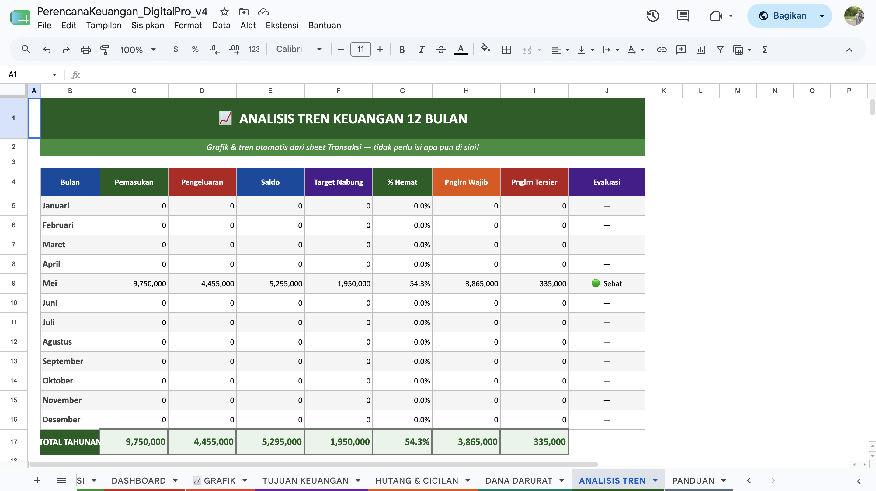 Template Keuangan & Strategi Bebas Hutang: Otomatis & Tanpa Ribet! - 4