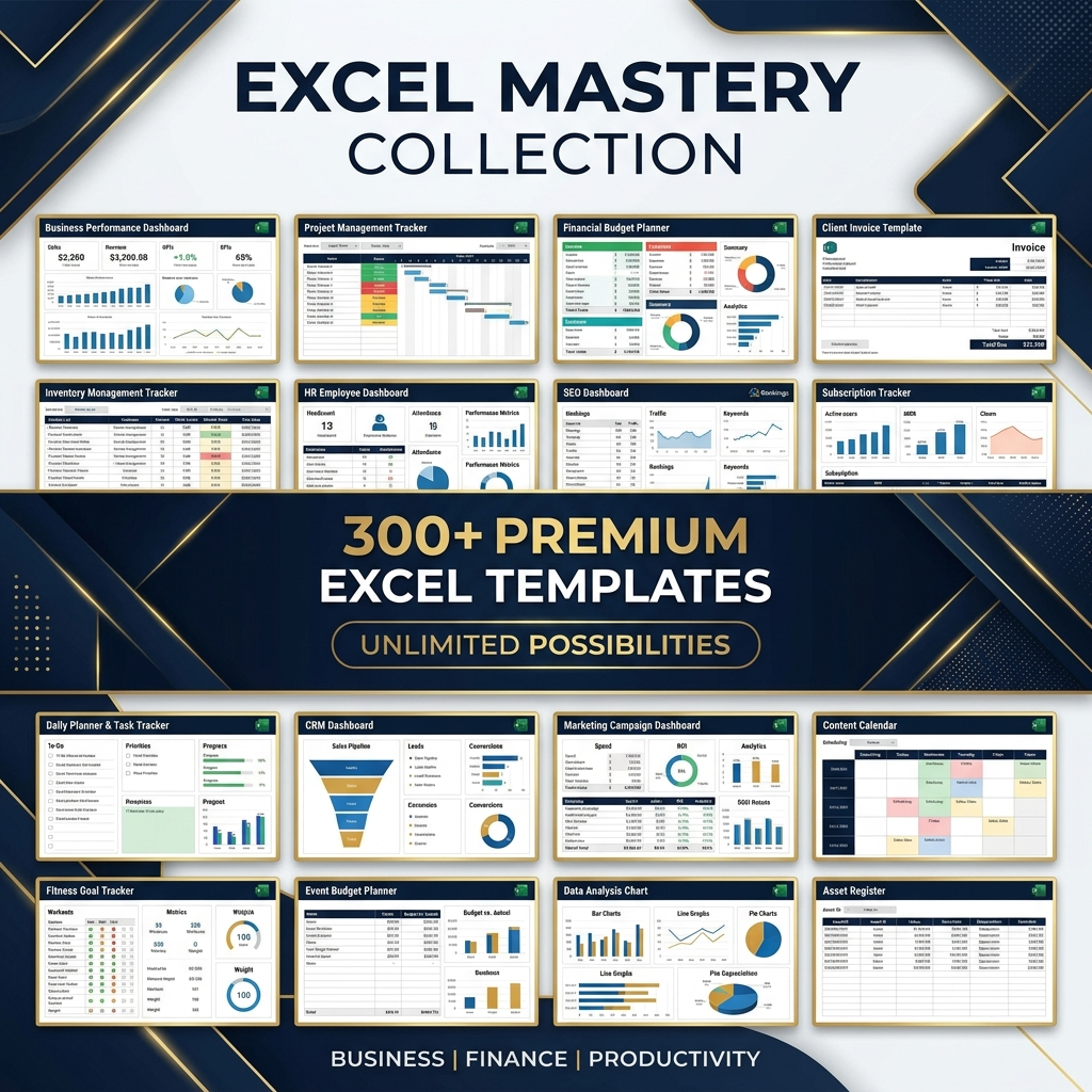 300+ Premium Excel Templates - 2