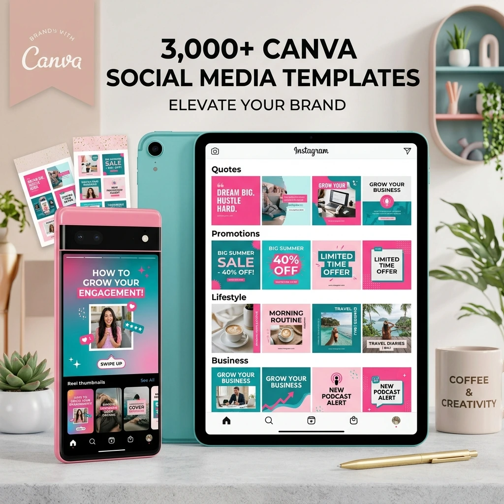 3.000+ Canva Social Media Design - 1