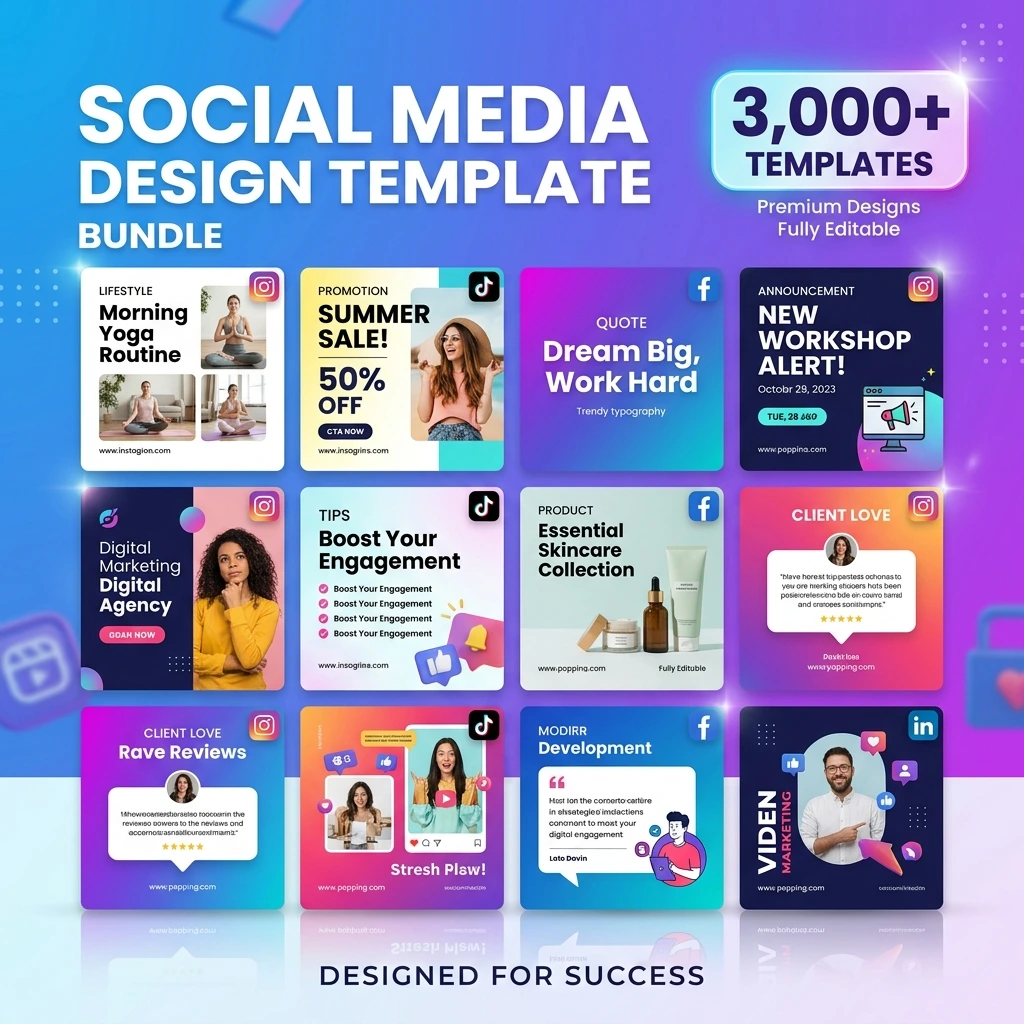 3.000+ Canva Social Media Design - 2